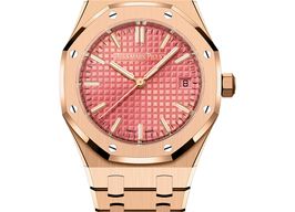 Audemars Piguet Royal Oak Selfwinding 77450OR.OO.1361OR.01 (2025) - Roze wijzerplaat 34mm Roségoud