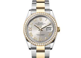 Rolex Datejust 36 126283RBR (2025) - Zilver wijzerplaat 36mm Staal