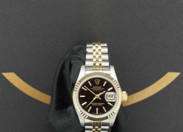 Rolex Lady-Datejust 69173 (1990) - Black dial 26 mm Gold/Steel case