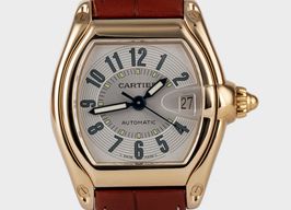 Cartier Roadster 2524 (Unknown (random serial)) - Silver dial 37 mm Yellow Gold case