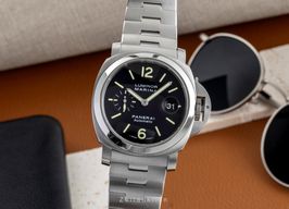 Panerai Luminor Marina Automatic PAM00299 (Onbekend (willekeurig serienummer)) - Zwart wijzerplaat 44mm Staal