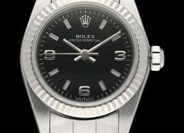 Rolex Oyster Perpetual 26 76094 (2000) - Black dial 26 mm Steel case
