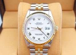 Rolex Datejust 36 16233 (1998) - White dial 36 mm Gold/Steel case