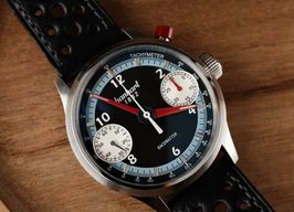 Hanhart Racemaster 7376700010 (2021) - Zwart wijzerplaat 45mm Staal