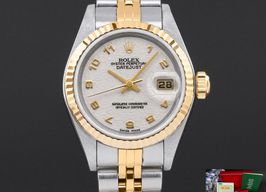 Rolex Lady-Datejust 79173 (2000) - Beige dial 26 mm Gold/Steel case