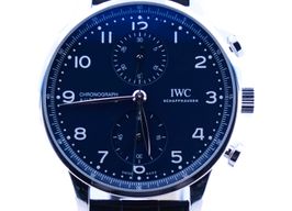 IWC Portuguese Chronograph IW371601 (2019) - Blauw wijzerplaat 41mm Staal