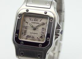 Cartier Santos Galbée 2423 (Onbekend (willekeurig serienummer)) - Zilver wijzerplaat 24mm Staal