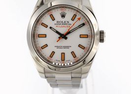 Rolex Milgauss 116400 (2010) - White dial 40 mm Steel case