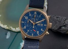 IWC Pilot Chronograph IW388109 (Unknown (random serial)) - Blue dial 41 mm Bronze case