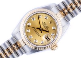 Rolex Lady-Datejust 69173 (1989) - Champagne dial 26 mm Gold/Steel case