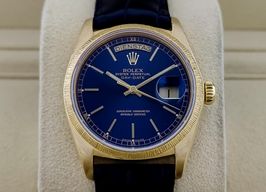 Rolex Day-Date 36 18078 (1979) - Blauw wijzerplaat 36mm Geelgoud
