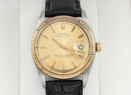 Rolex Datejust 1601 (Onbekend (willekeurig serienummer)) - Champagne wijzerplaat 36mm Goud/Staal