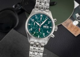 IWC Pilot Chronograph IW388103 (Unknown (random serial)) - Green dial 41 mm Steel case