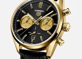 TAG Heuer Carrera CBN2044.FC8313 (2025) - Black dial 42 mm Yellow Gold case