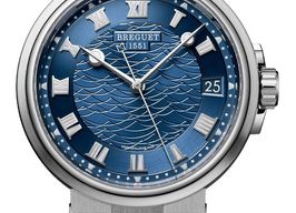 Breguet Marine 5517BB/Y2/9ZU (2025) - Blue dial 41 mm White Gold case