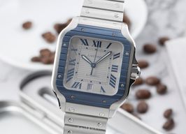 Cartier Santos WSSA0047 (Unknown (random serial)) - Grey dial 40 mm Steel case