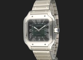 Cartier Santos WSSA0062 (2023) - Green dial 40 mm Steel case