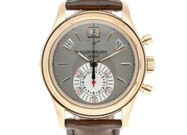 Patek Philippe Annual Calendar Chronograph 5960R-001 (2009) - Grey dial 41 mm Rose Gold case