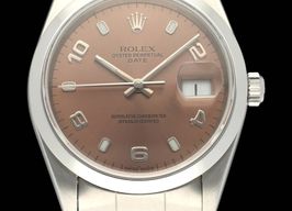 Rolex Oyster Perpetual Date 15200 (1999) - Roze wijzerplaat 34mm Staal