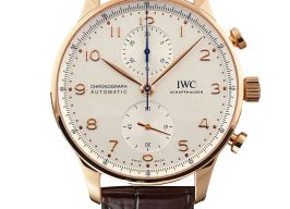 IWC Portuguese Chronograph IW371611 (2024) - Zilver wijzerplaat 41mm Roodgoud