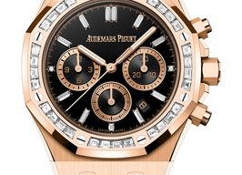 Audemars Piguet Royal Oak Chronograph 26715OR.ZZ.1356OR.02 (2025) - Black dial 38 mm Rose Gold case