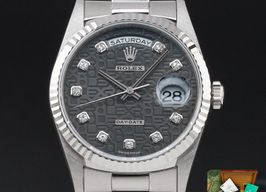 Rolex Day-Date 36 18239 (1999) - Grijs wijzerplaat 36mm Witgoud