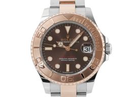 Rolex Yacht-Master 37 268621 (2018) - Bruin wijzerplaat 37mm Goud/Staal