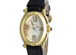 Chopard Happy Sport 27/7000-23 (2003) - White dial 30 mm Yellow Gold case