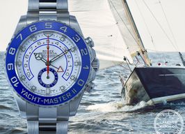 Rolex Yacht-Master II 116680 (2021) - Wit wijzerplaat 44mm Staal