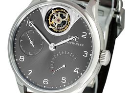 IWC Portuguese Tourbillon IW504207 (Unknown (random serial)) - Grey dial 44 mm White Gold case