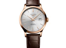 Longines Record L2.820.8.72.2 (2025) - Silver dial 39 mm Rose Gold case