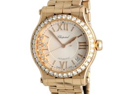 Chopard Happy Sport 27-4808 (2021) - White dial 36 mm Rose Gold case