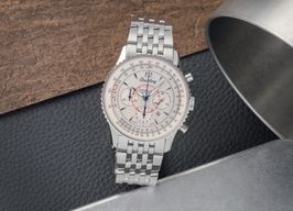 Breitling Montbrillant A4137012/G789/223A (Onbekend (willekeurig serienummer)) - Zilver wijzerplaat 38mm Staal