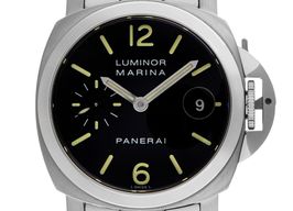 Panerai Luminor Marina Automatic PAM00048 (2004) - Zwart wijzerplaat 40mm Staal