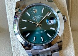 Rolex Datejust 41 126300 (2024) - Groen wijzerplaat 41mm Staal