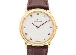 Blancpain Villeret 0021-1418-55 (1995) - Wit wijzerplaat 34mm Geelgoud