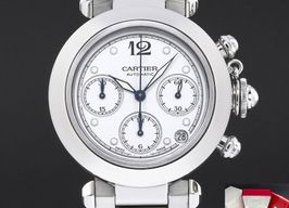 Cartier Pasha W31039M7 (1999) - White dial 35 mm Steel case