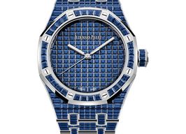 Audemars Piguet Royal Oak Selfwinding 15554BC.SS.1274BC.01 (2025) - Blue dial 37 mm White Gold case