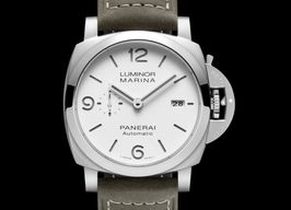 Panerai Luminor Marina PAM01314 (2024) - Wit wijzerplaat 44mm Staal