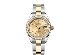 Rolex Lady-Datejust 279383RBR (2025) - Champagne dial 28 mm Gold/Steel case