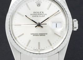Rolex Datejust 36 16030 (1988) - Zilver wijzerplaat 36mm Staal