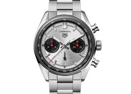 TAG Heuer Carrera CBS2216.BA0041 (2024) - Grijs wijzerplaat 39mm Staal