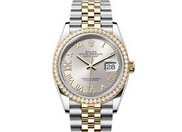 Rolex Datejust 36 126283RBR (2025) - Zilver wijzerplaat 36mm Staal