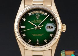 Rolex Day-Date 36 18038 (1978) - Green dial 36 mm Yellow Gold case