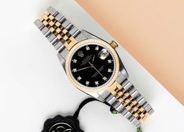 Rolex Datejust 31 68273 (1990) - Black dial 31 mm Gold/Steel case