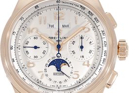 Breitling Premier B25 RB2510371G1P1 (2022) - Zilver wijzerplaat 42mm Roodgoud