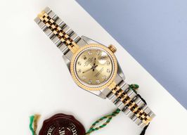 Rolex Lady-Datejust 69173 (1991) - Champagne dial 26 mm Gold/Steel case