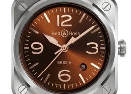Bell & Ross BR 03 BR03A-GH-ST/SCA (2026) - Brown dial 42 mm Steel case