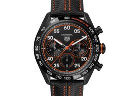 TAG Heuer Carrera Porsche Chronograph Special Edition CBN2A1M.FC6526 (2023) - Zwart wijzerplaat 44mm Staal