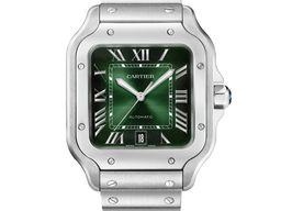 Cartier Santos WSSA0062 (2024) - Green dial 40 mm Steel case